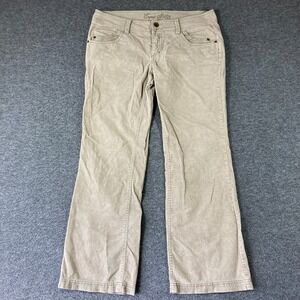 Y2K Esprit Low Rise Wide LEg Corduroy Pants Womens 14 Beige